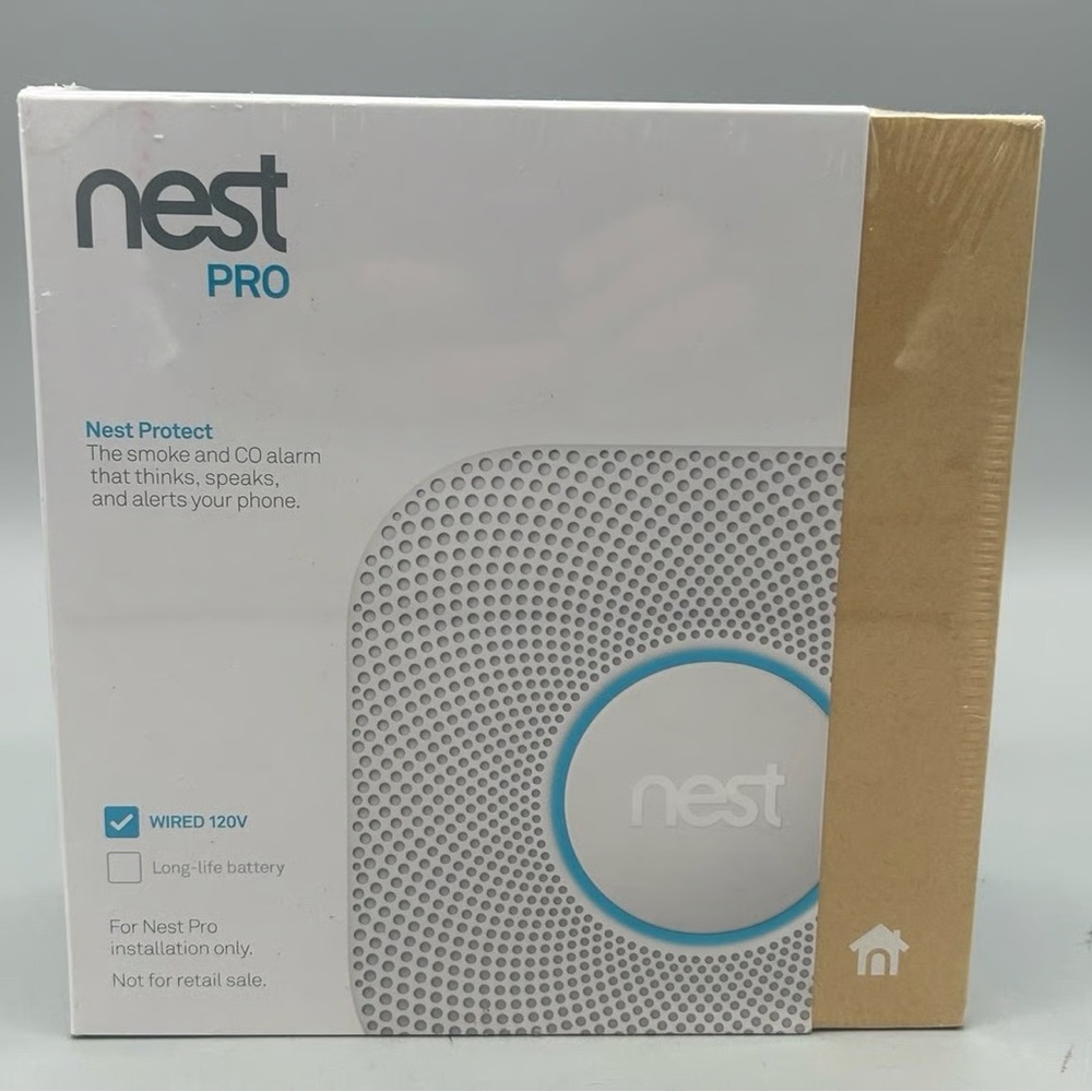 Google Nest Pro Protect - Smoke Alarm - Smoke Detector  Carbon Monoxide Detector